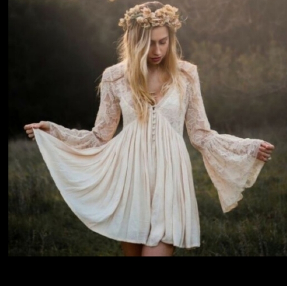 Free People Dresses & Skirts - Free People with love from India Ivory XS